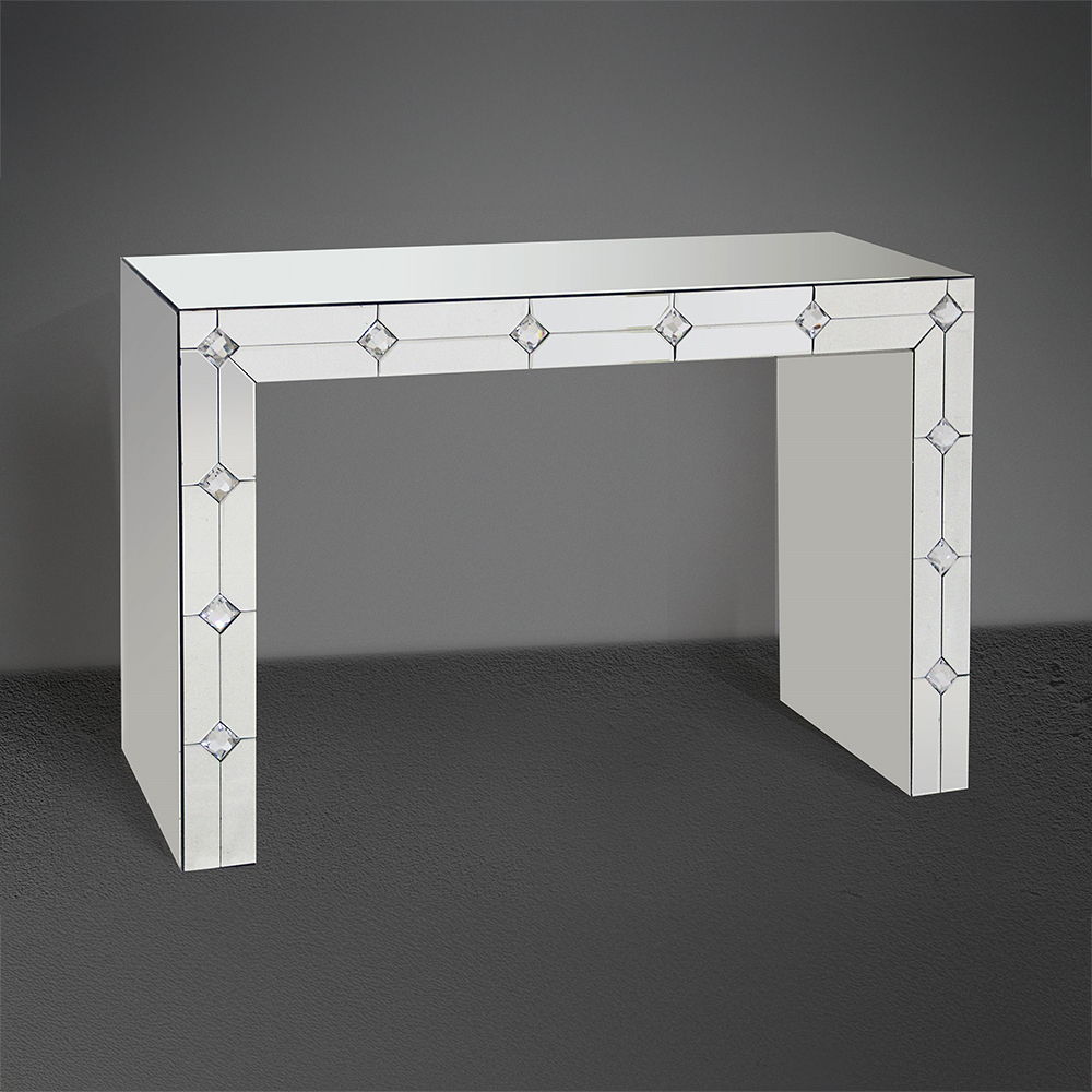 Hessa - Console Table - Mirrored & Faux Rhinestone - Urban Living Furniture (Los Angeles, CA)