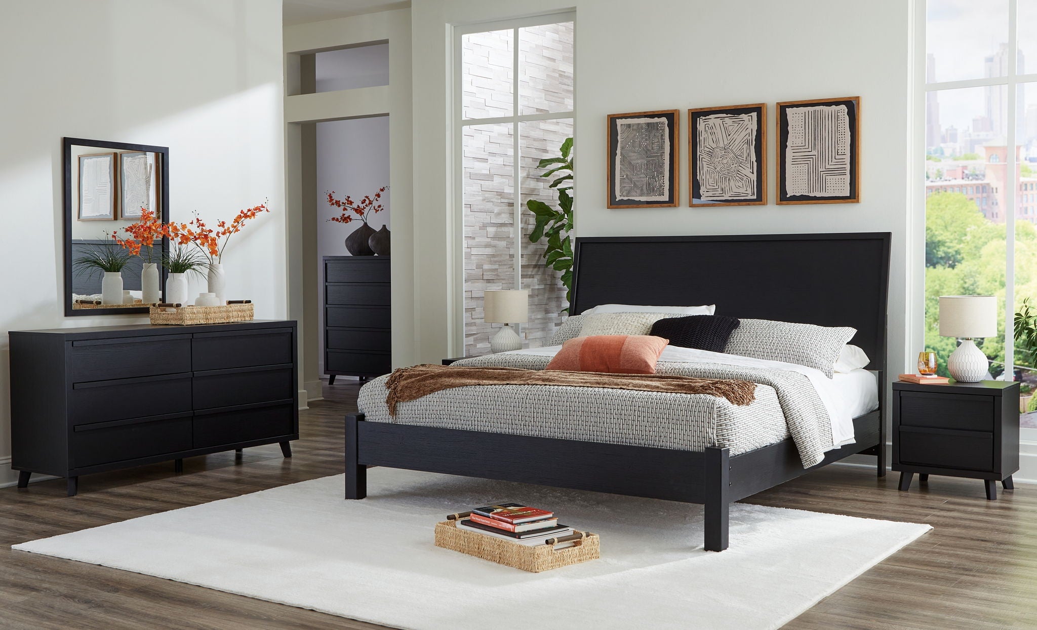 Danziar - Panel Bed With Low Footboard Set - Urban Living Furniture (Los Angeles, CA)