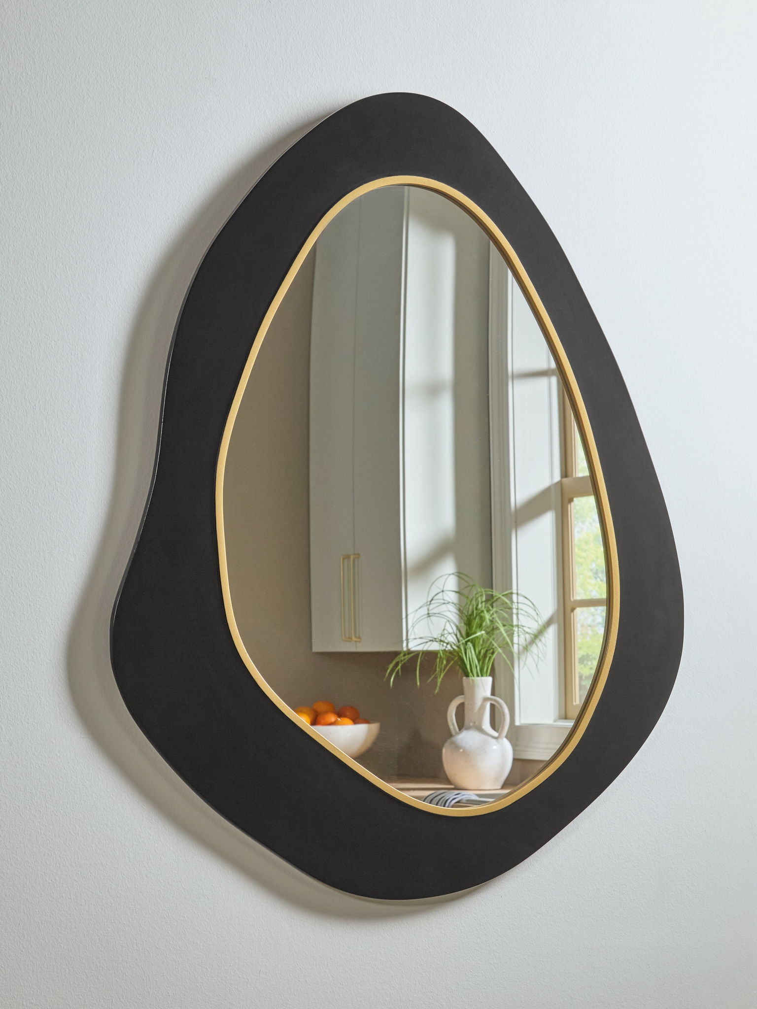 Kierlock - Black / Gold Finish - Accent Mirror - Urban Living Furniture (Los Angeles, CA)