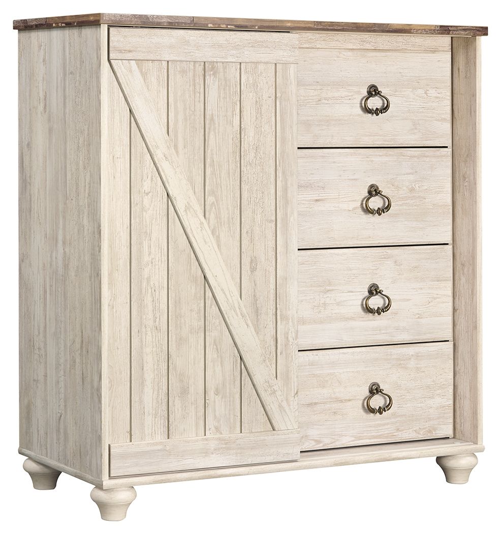 Willowton - Whitewash - Dressing Chest - Urban Living Furniture (Los Angeles, CA)