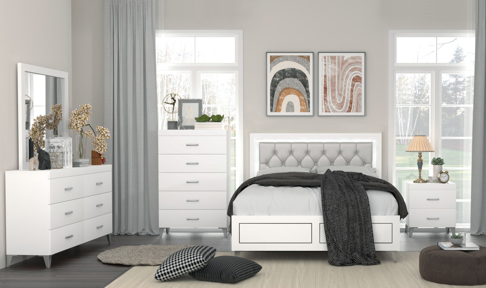 Casilda - Mirror - White - Urban Living Furniture (Los Angeles, CA)