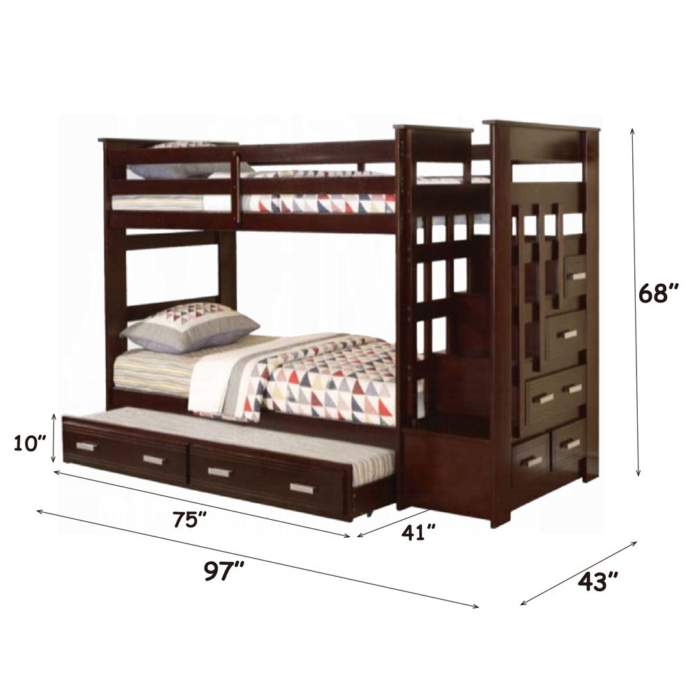 Allentown - Bunk Bed w/Storage Ladder & Trundle - Urban Living Furniture (Los Angeles, CA)