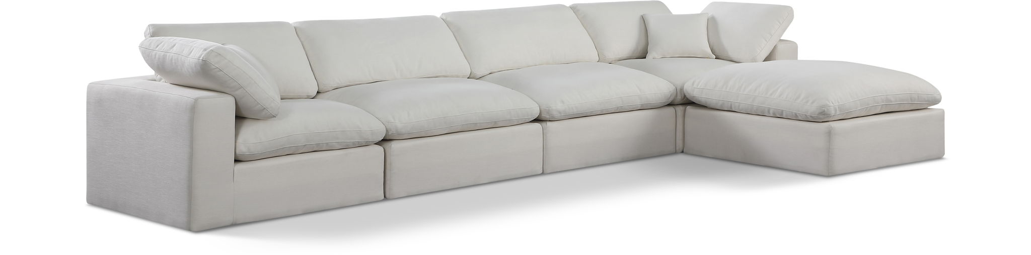 Comfy - 5 Piece Linen Modular Sectional With Chaise - Urban Living Furniture (Los Angeles, CA)