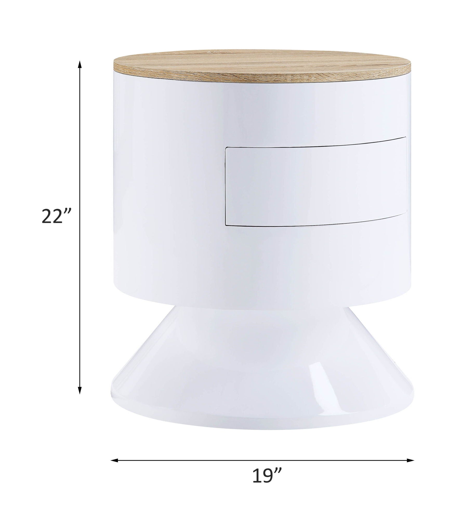 Otith - Accent Table - White High Gloss - Urban Living Furniture (Los Angeles, CA)
