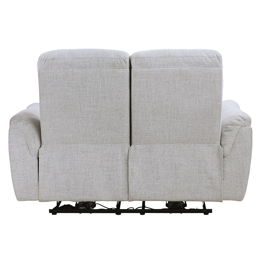 Eastre - Power Motion Loveseat With USB Port - Beige Chenille - Urban Living Furniture (Los Angeles, CA)