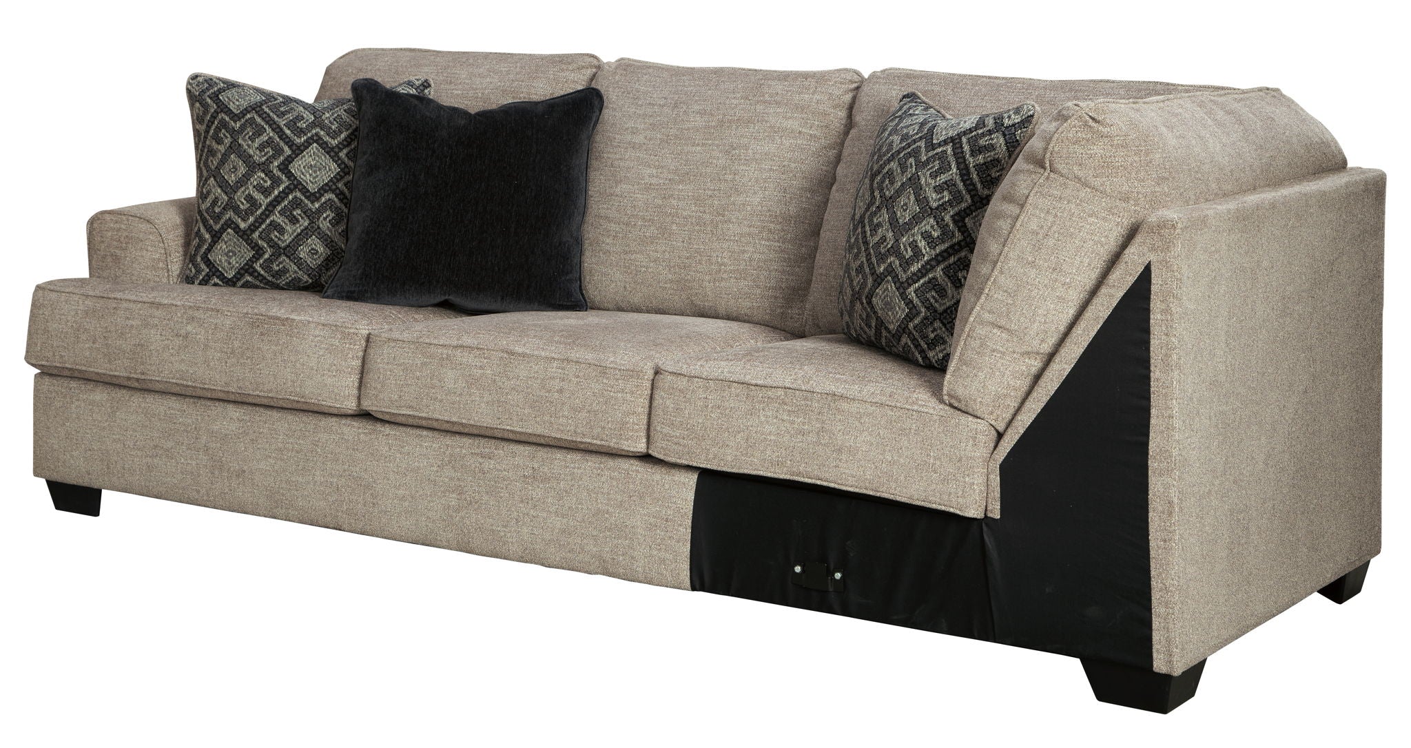 Bovarian - Stone - LAF Sofa w/Corner Wedge - Urban Living Furniture (Los Angeles, CA)
