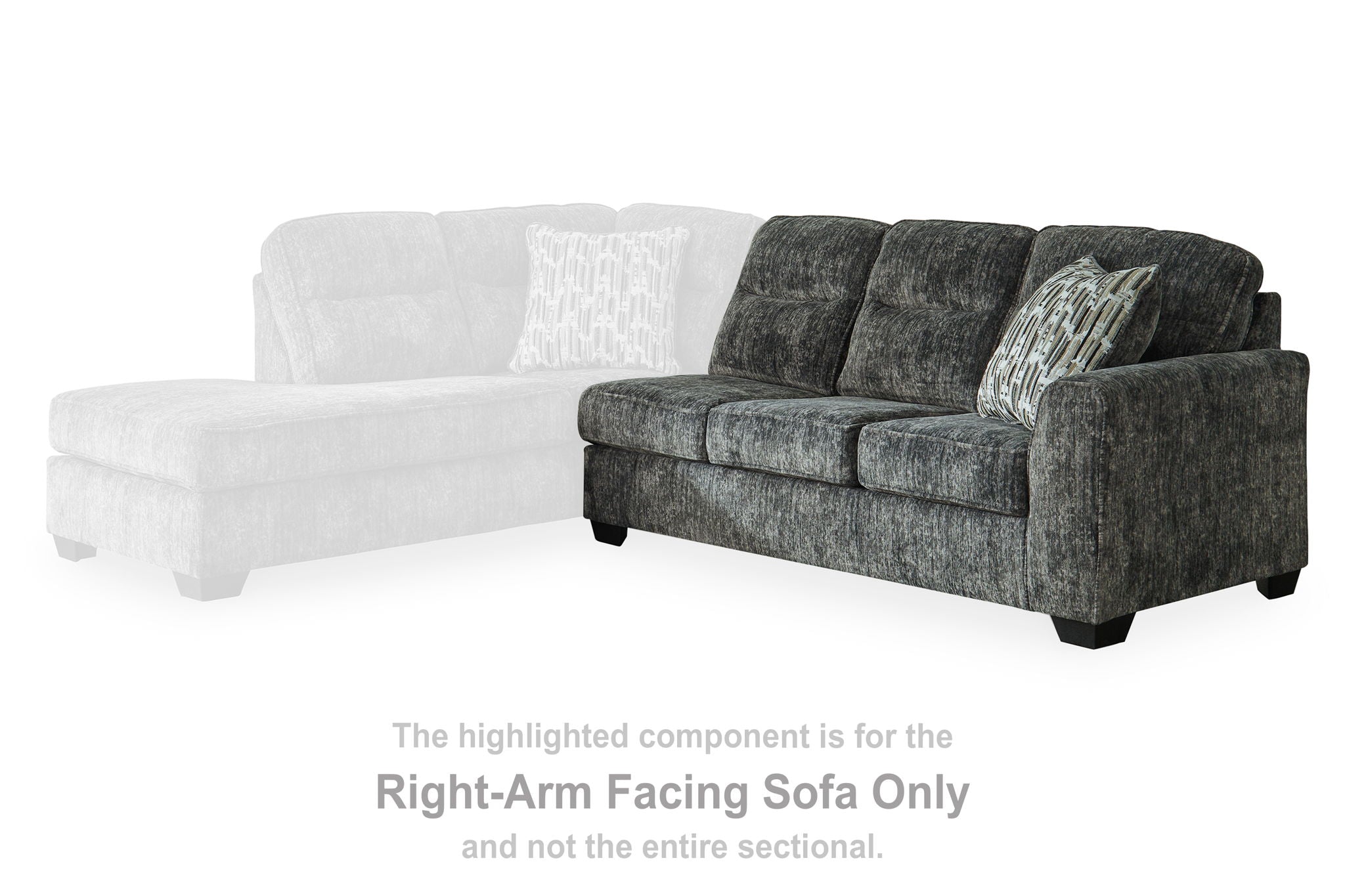 Lonoke - Gunmetal - Raf Sofa - Urban Living Furniture (Los Angeles, CA)