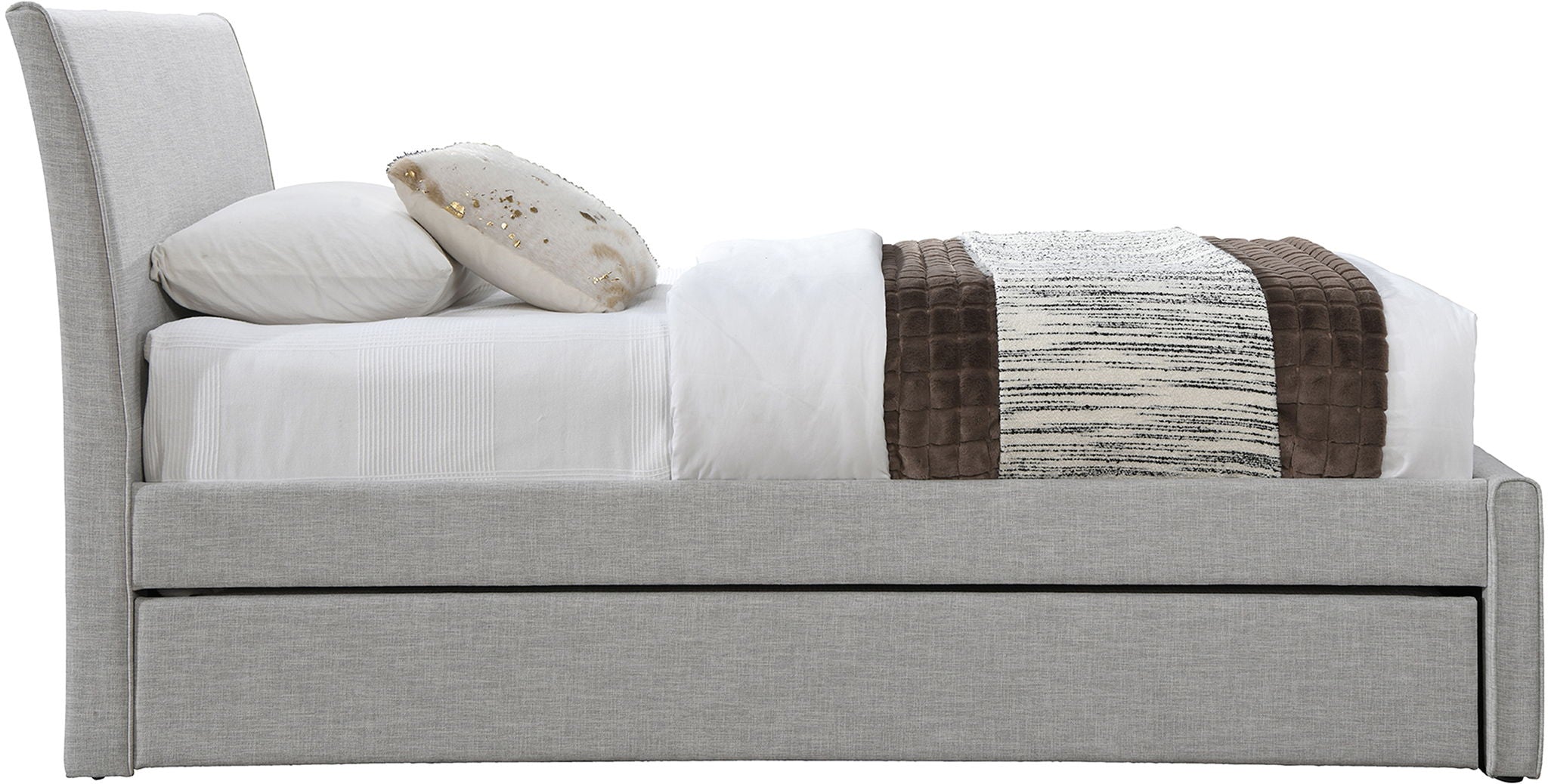 Myles - Linen Twin Trundle Bed - Urban Living Furniture (Los Angeles, CA)