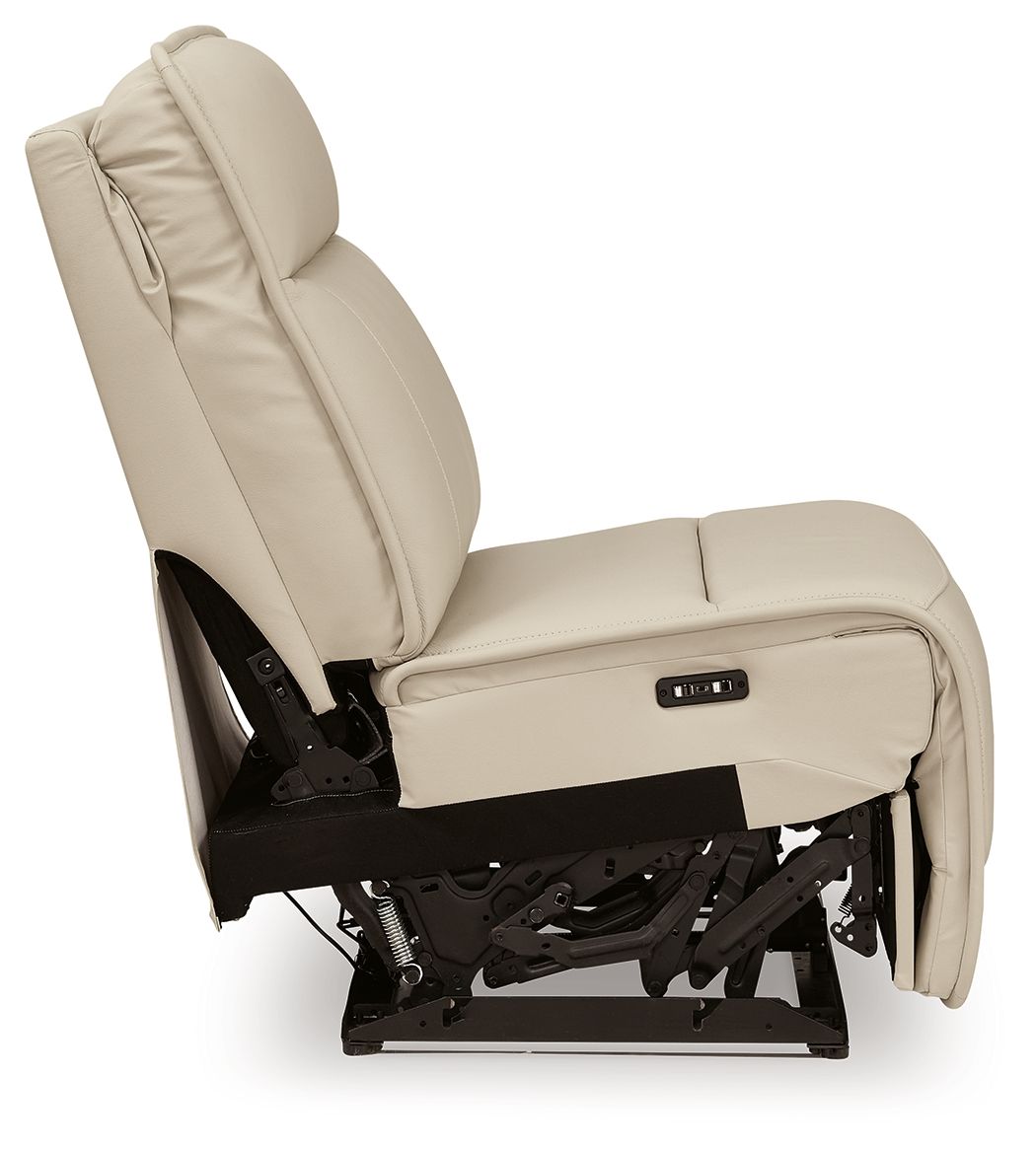 Double Deal - Almond - Power Armless Recliner With Adj Headrest - Urban Living Furniture (Los Angeles, CA)