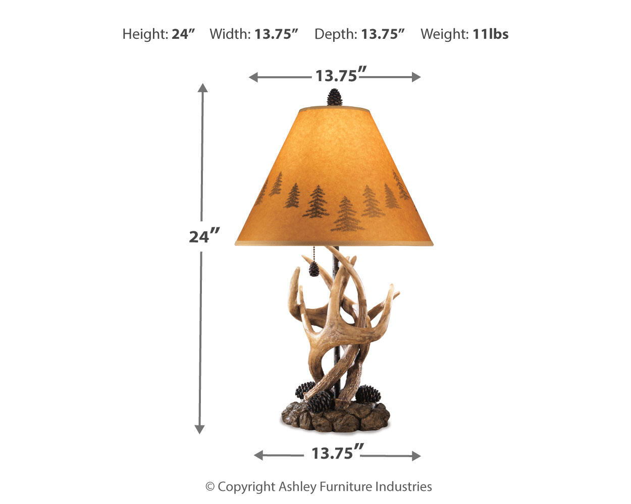 Derek - Poly Table Lamp (Set of 2) - Brown - Urban Living Furniture (Los Angeles, CA)