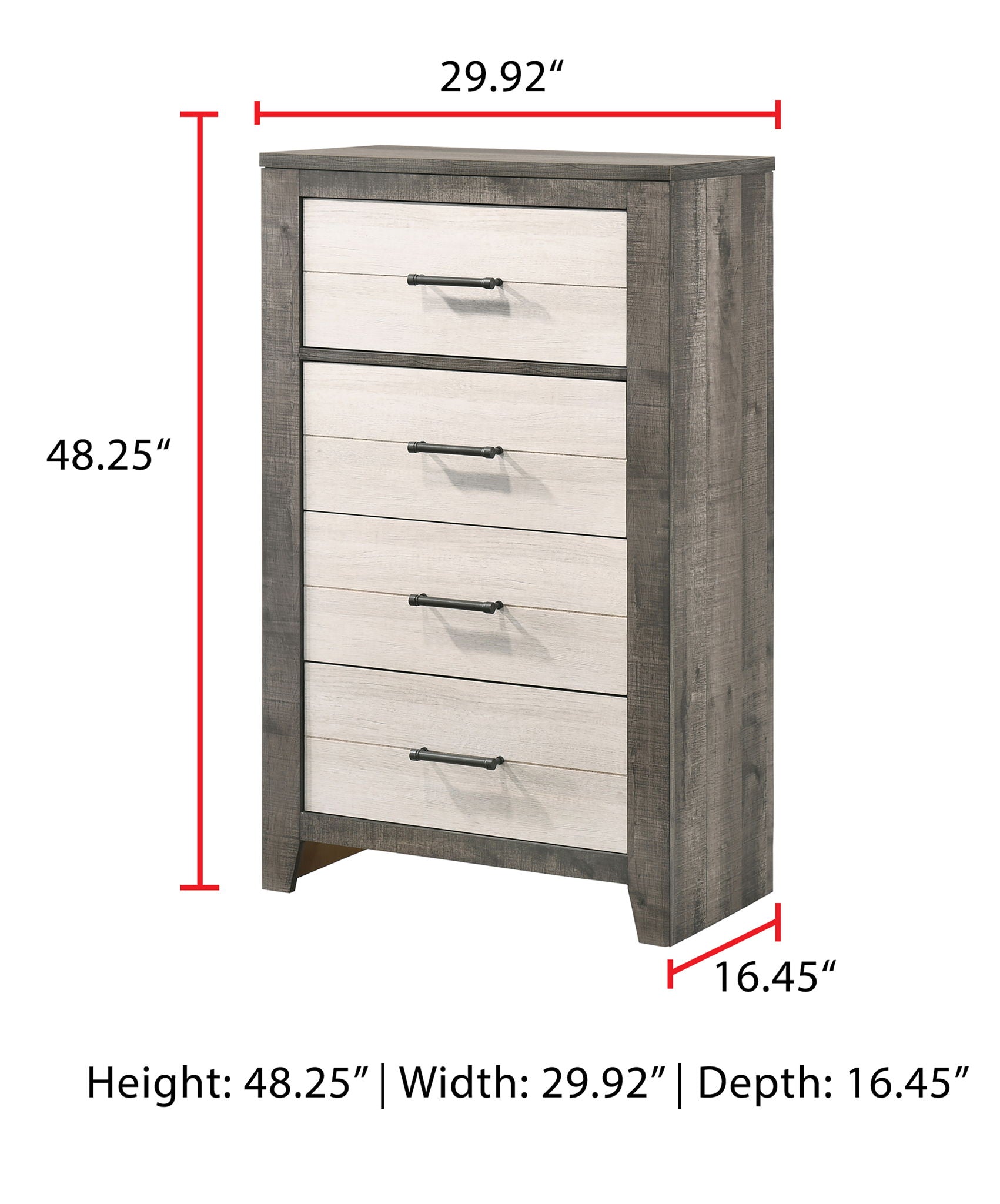 Rhett - Chest - Chalk / Gray - Urban Living Furniture (Los Angeles, CA)