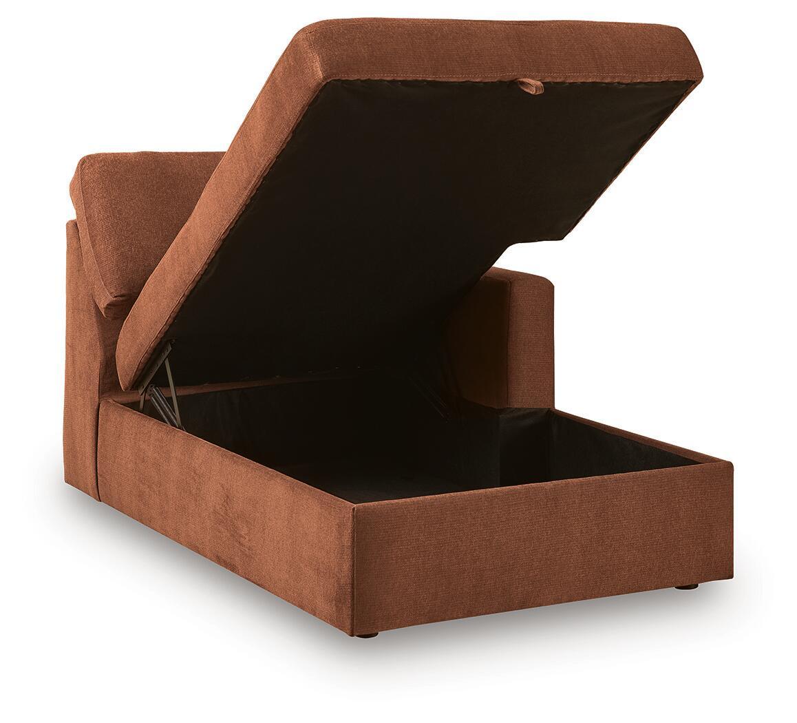 Modmax - RAF Corner Chaise With Storage - Spice - Urban Living Furniture (Los Angeles, CA)