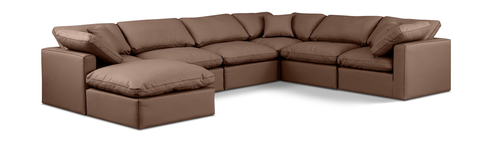 Indulge - Faux Leather 7 Piece Modular Sectional - Urban Living Furniture (Los Angeles, CA)