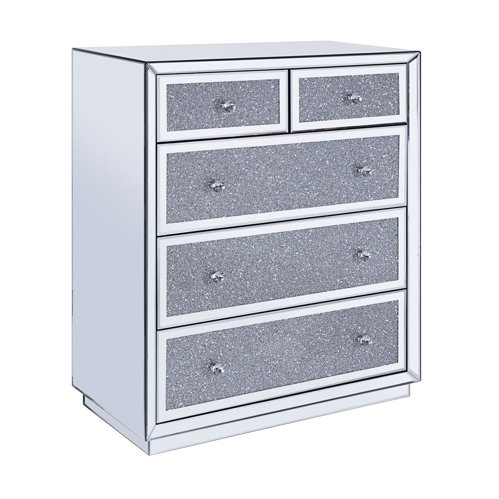 Noralie - Console Cabinet - Faux Diamonds & Mirrored - Urban Living Furniture (Los Angeles, CA)