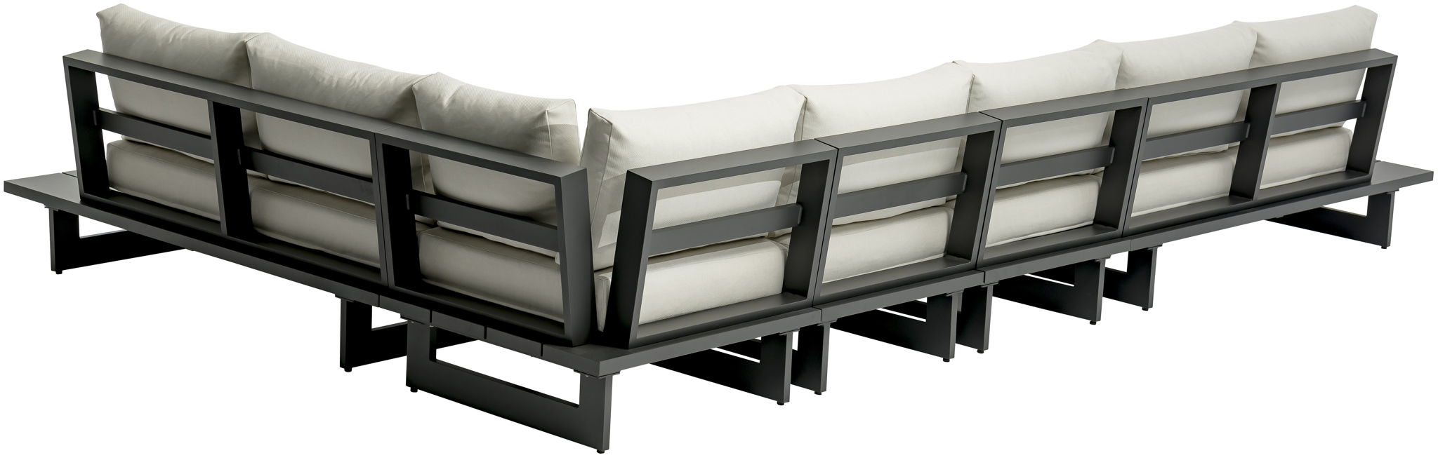 Maldives - 5 Piece Water Resistant Outdoor Patio Modular Sectional With Gray Base - Urban Living Furniture (Los Angeles, CA)