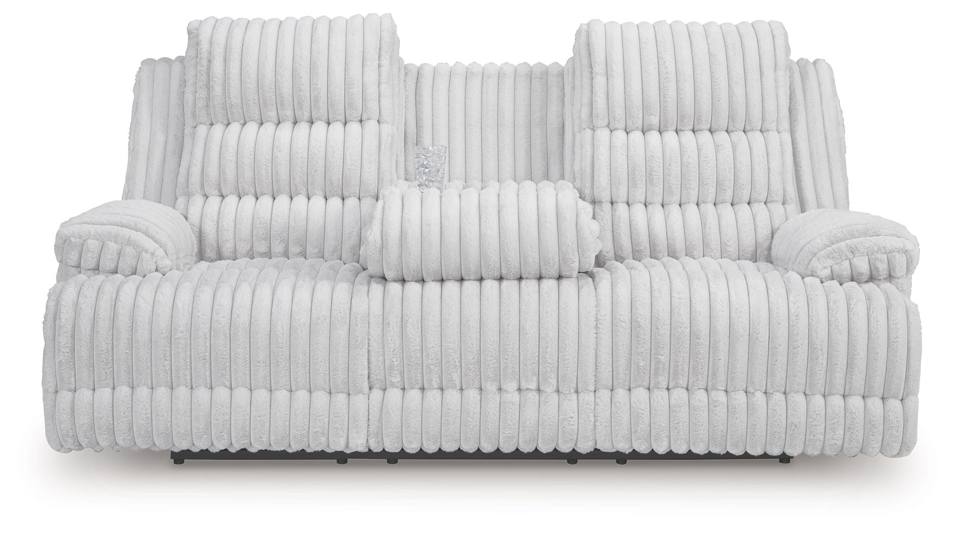 Rhines Falls - Alloy - Reclining Power Sofa With Drop Down Table - Urban Living Furniture (Los Angeles, CA)