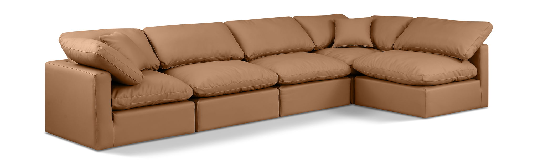 Indulge - Faux Leather 5 Piece Modular Sectional - Urban Living Furniture (Los Angeles, CA)