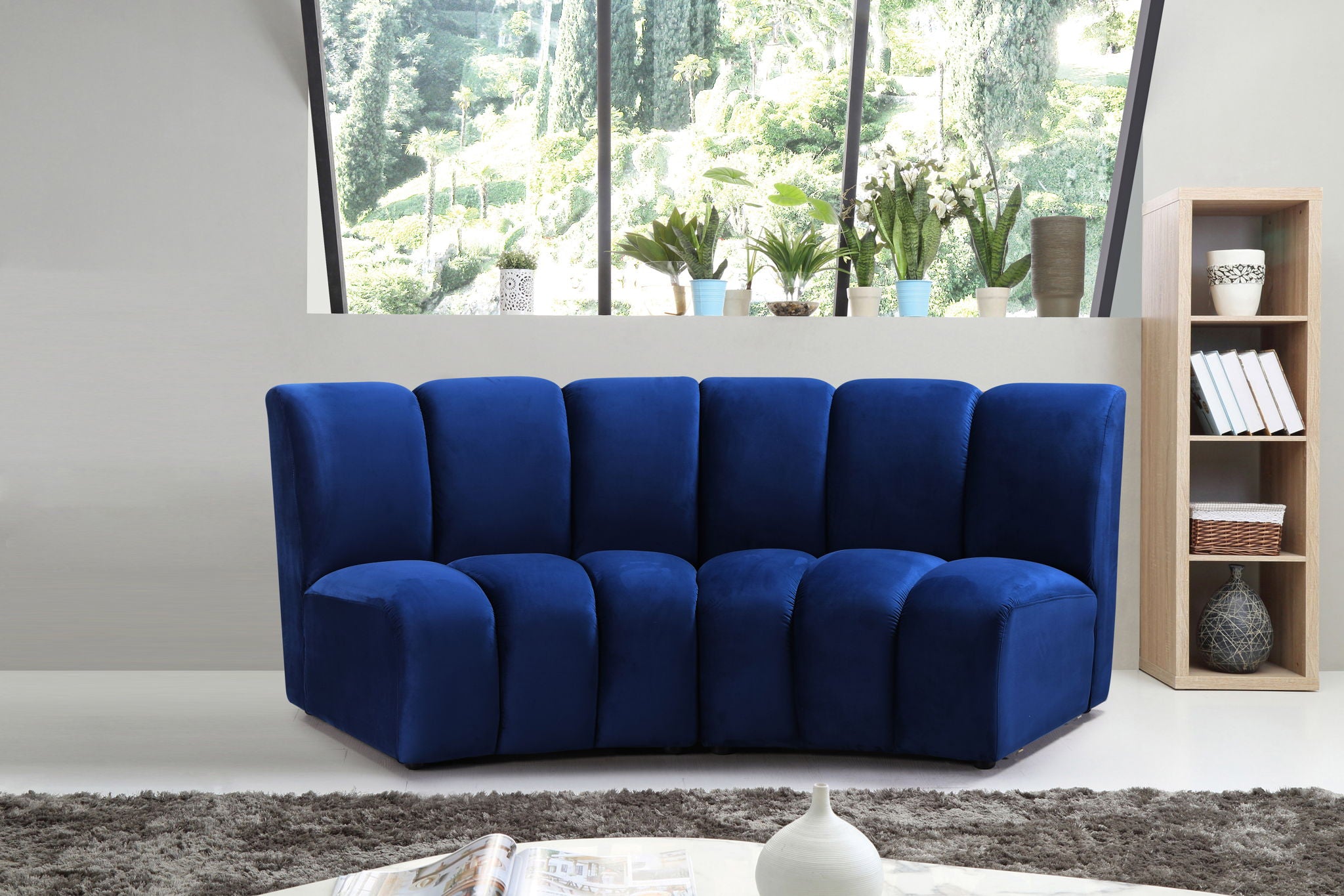 Infinity - 2 Piece Velvet Modular Sectional - Urban Living Furniture (Los Angeles, CA)