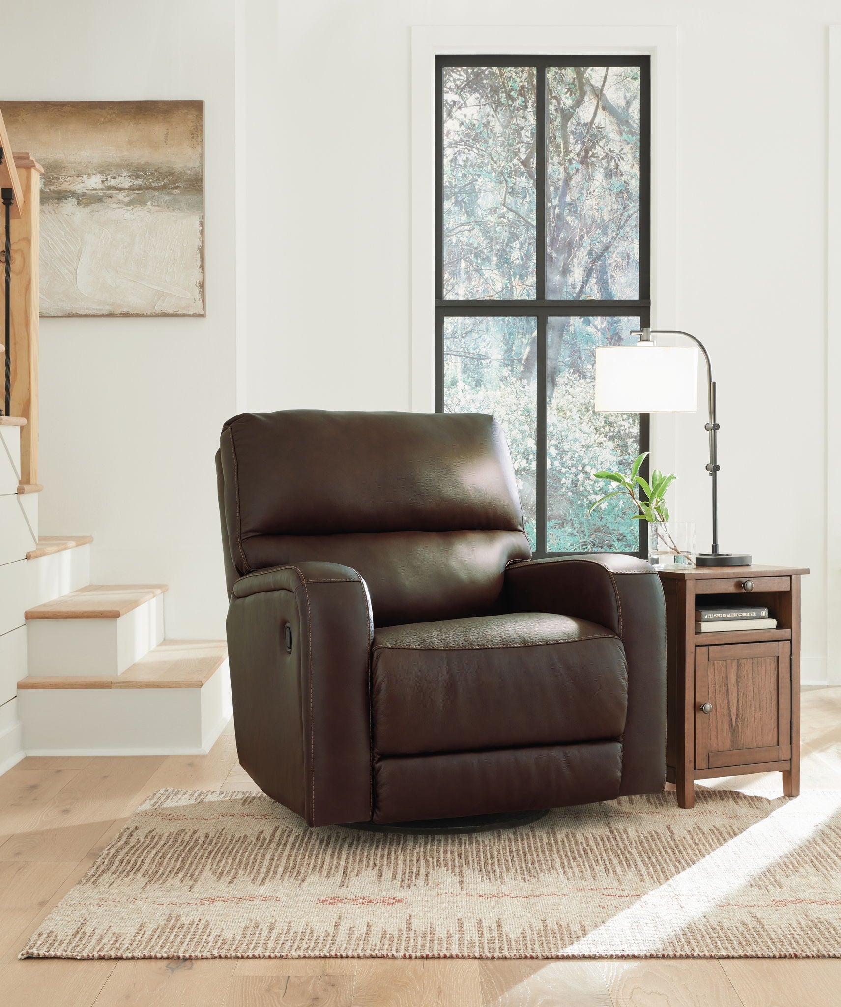 Emberla - Coffee - Swivel Glider Recliner - Urban Living Furniture (Los Angeles, CA)