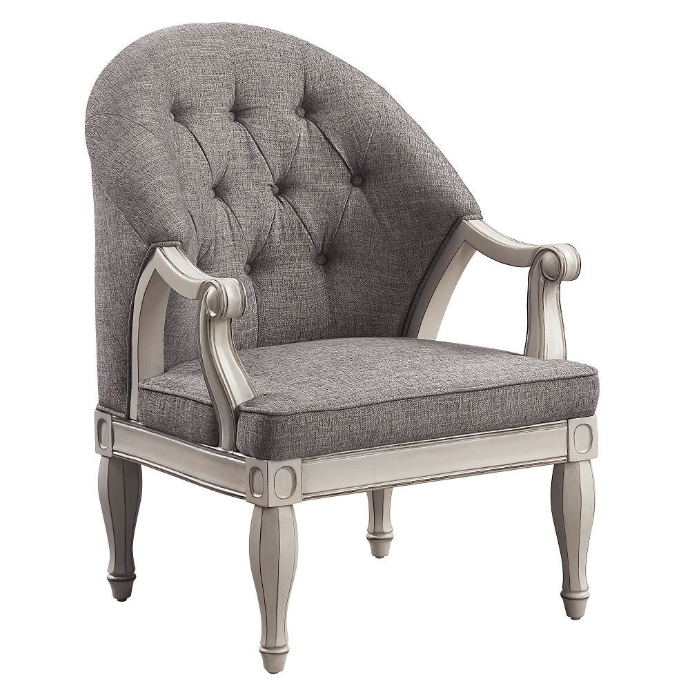 Florian - Chair - Gray & Antique White - Urban Living Furniture (Los Angeles, CA)