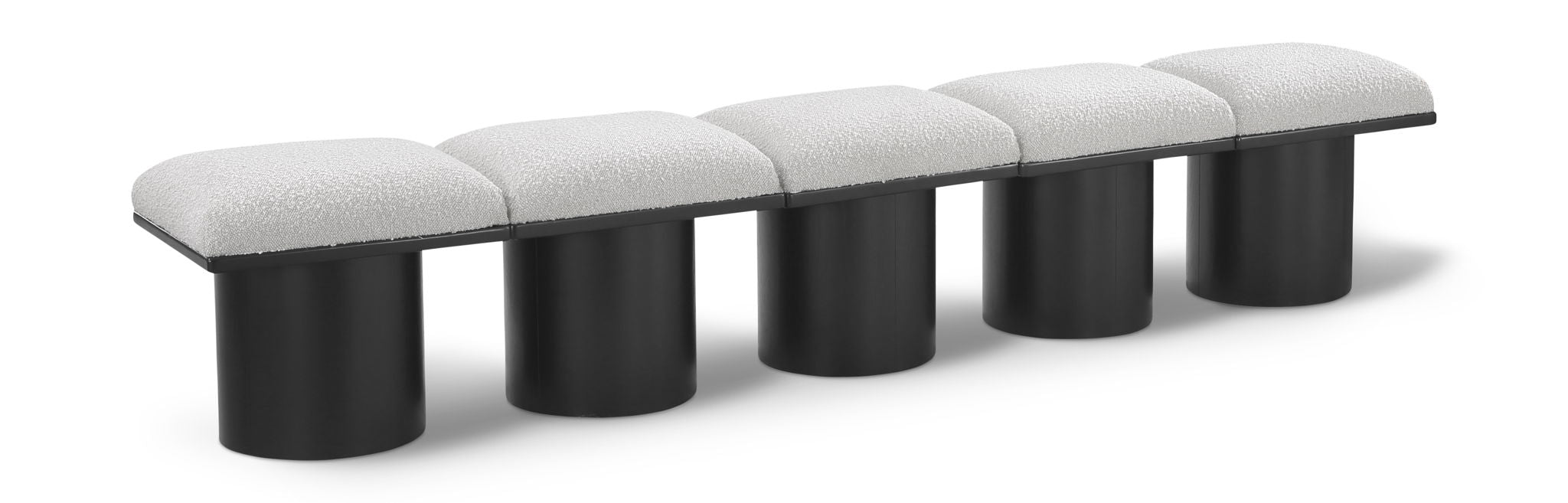 Pavilion - 5 Piece Modular Bench With Black Base - Urban Living Furniture (Los Angeles, CA)