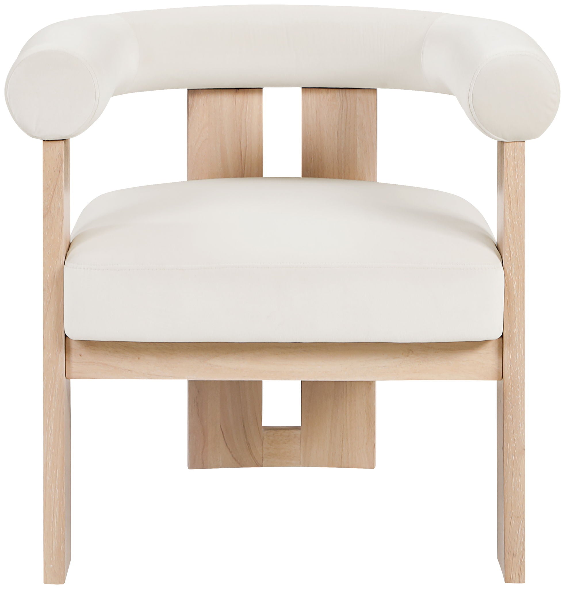 Arienzo - Performance Fabric Upholstered Accent Chair - Natural Base - Urban Living Furniture (Los Angeles, CA)