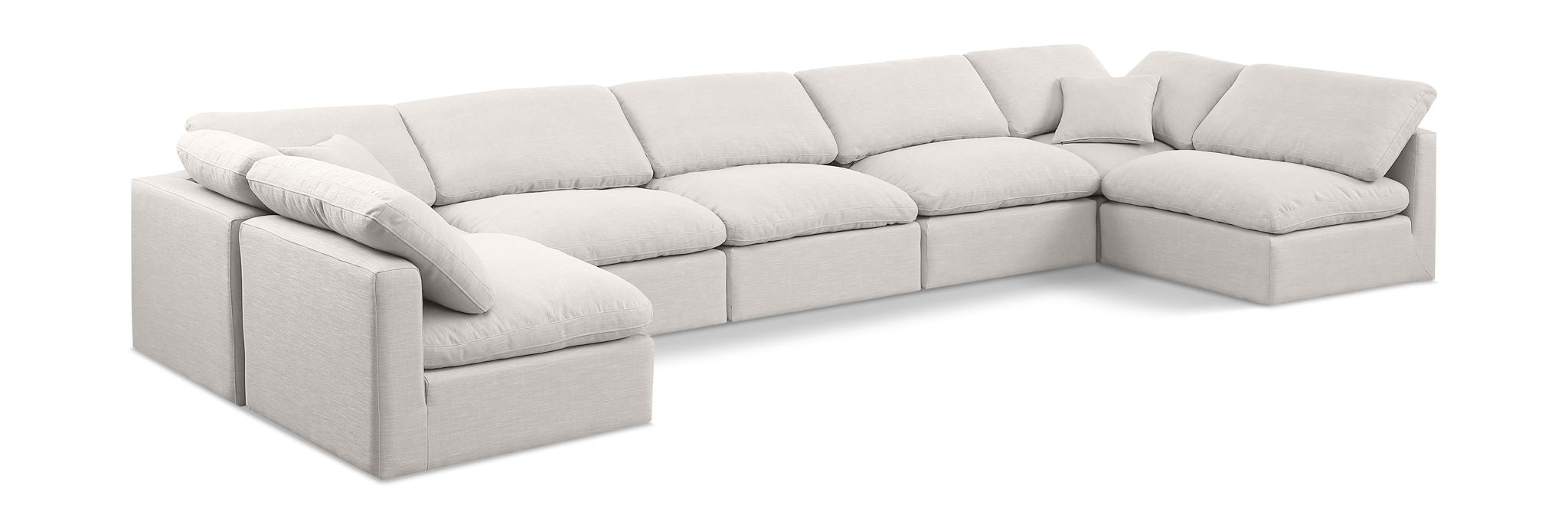 Indulge - Linen 7 Piece Modular U-Shaped Sectional - Urban Living Furniture (Los Angeles, CA)