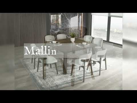 Mallin - Side Chair (Set of 2) - Gray Chenille & Walnut - Urban Living Furniture (Los Angeles, CA)