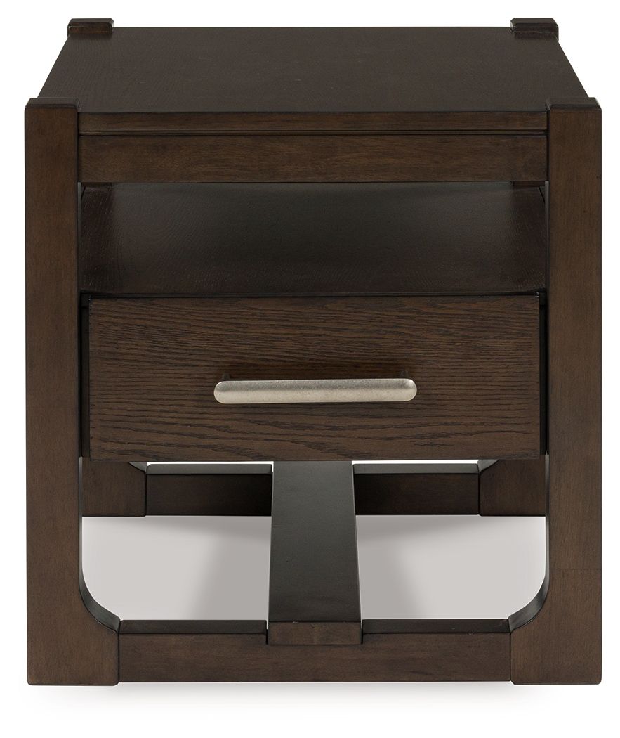 Breckington - Dark Brown - Square End Table - Urban Living Furniture (Los Angeles, CA)