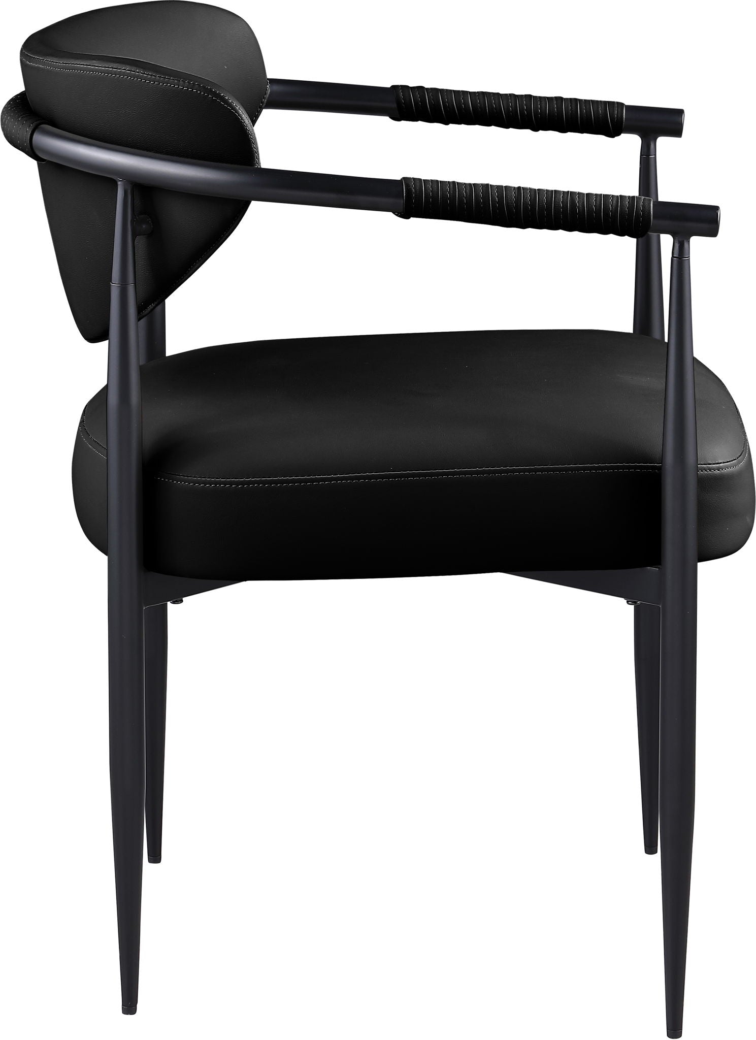 Virella - faux Leather Upholstered Dining Chair (Set of 2) - Black Base