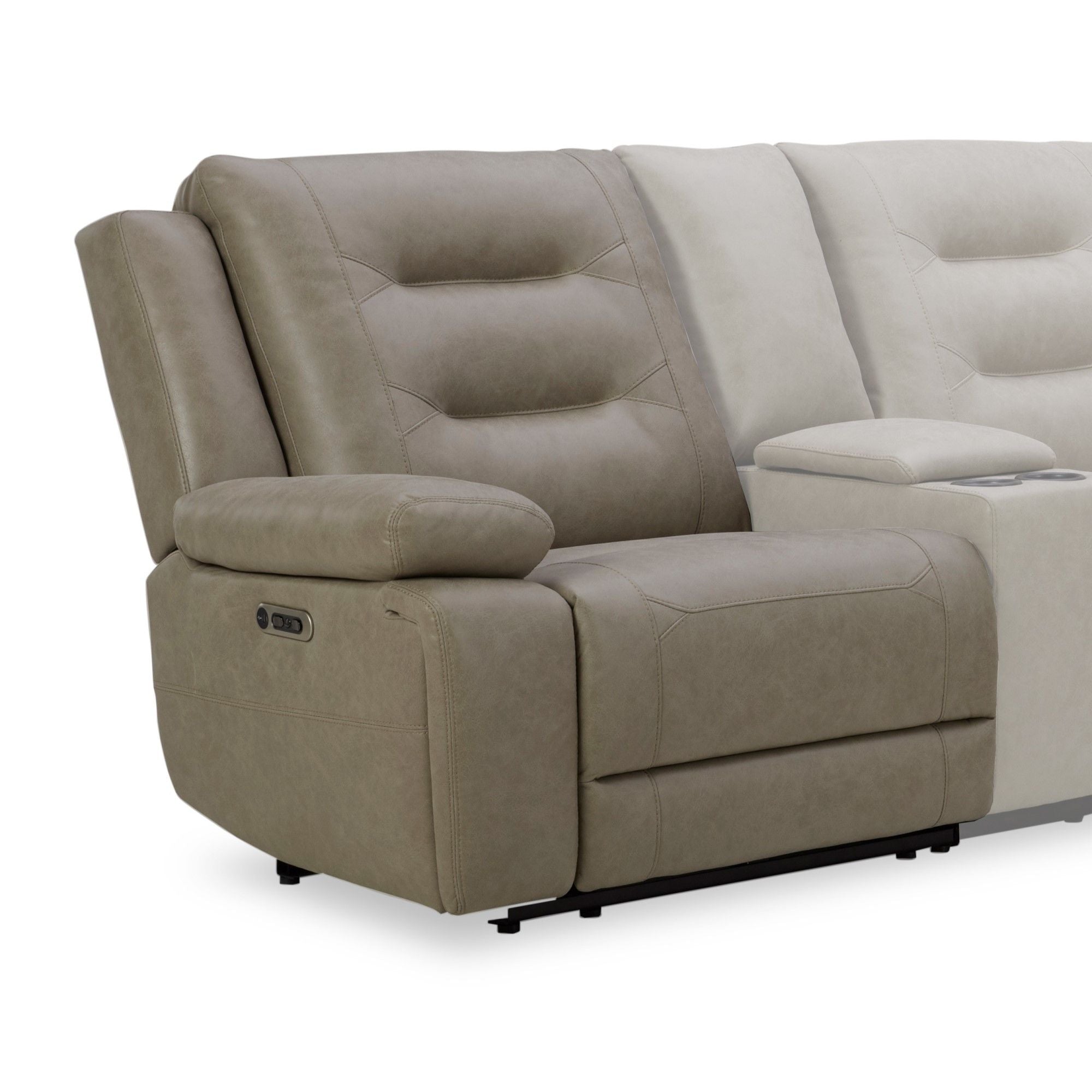 Caldwell - Power Left Arm Facing Recliner - Theo Fog - Urban Living Furniture (Los Angeles, CA)