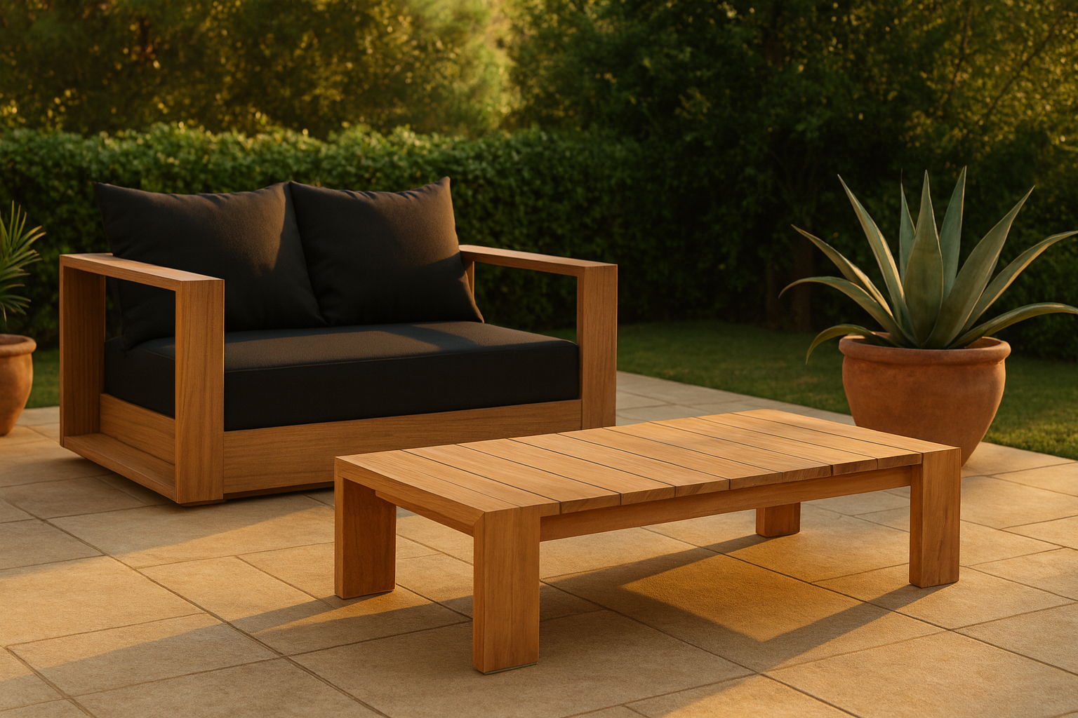 Tulum - Teak Outdoor Table - Urban Living Furniture (Los Angeles, CA)