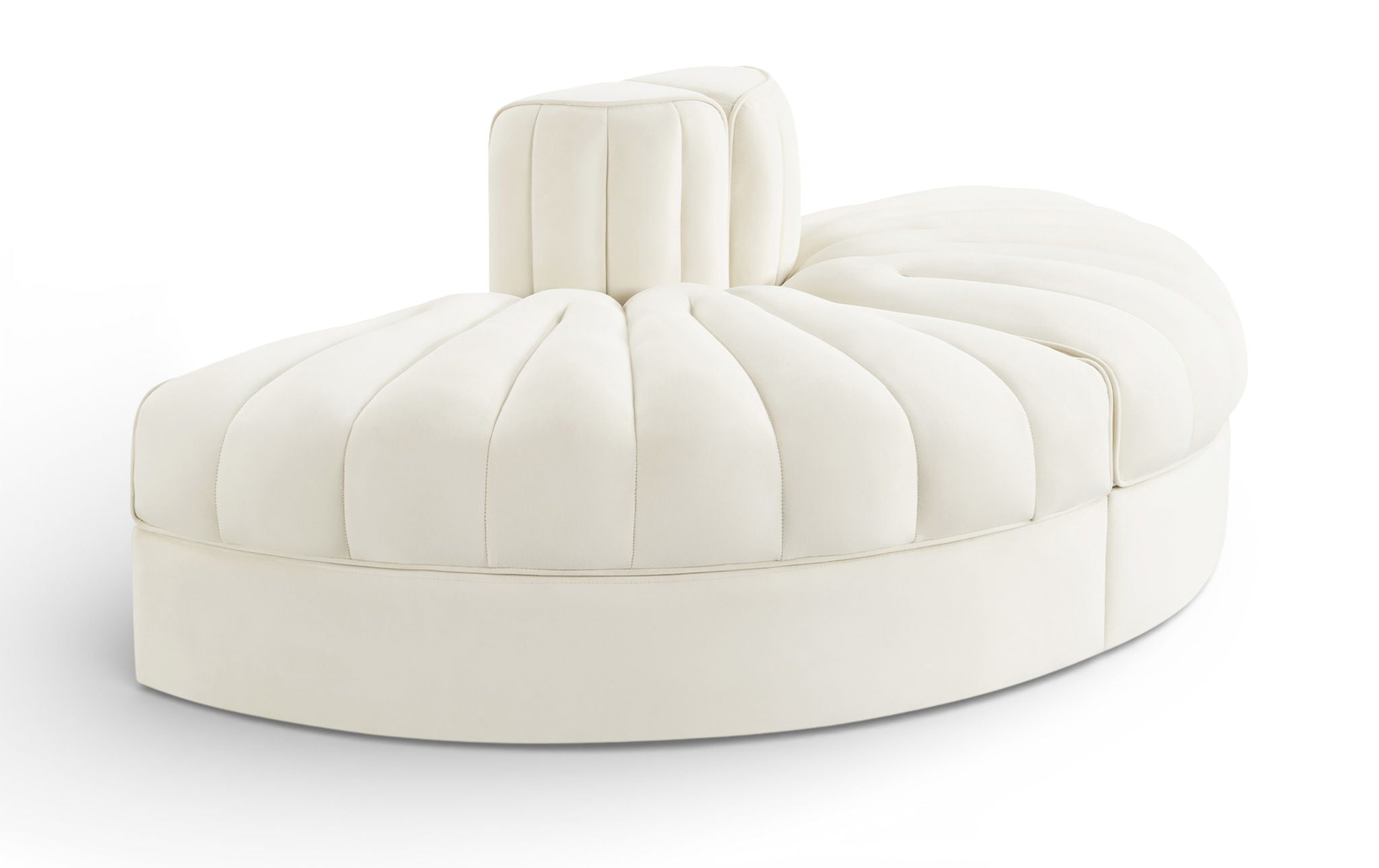Rummi - Velvet Performance Fabric Upholstered 2 Piece Rounded Modular Loveseat - Urban Living Furniture (Los Angeles, CA)
