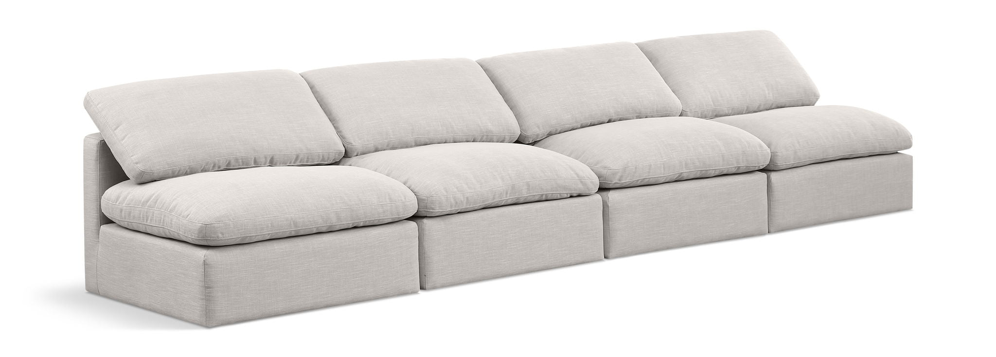 Indulge - Linen 4 Seat Modular Armless Sofa - Urban Living Furniture (Los Angeles, CA)