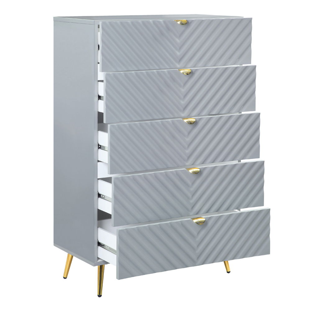 Gaines - Chest - Gray High Gloss - Urban Living Furniture (Los Angeles, CA)