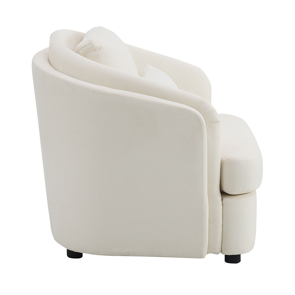 Mariko - Chair With Pillow - Beige Linen - Urban Living Furniture (Los Angeles, CA)
