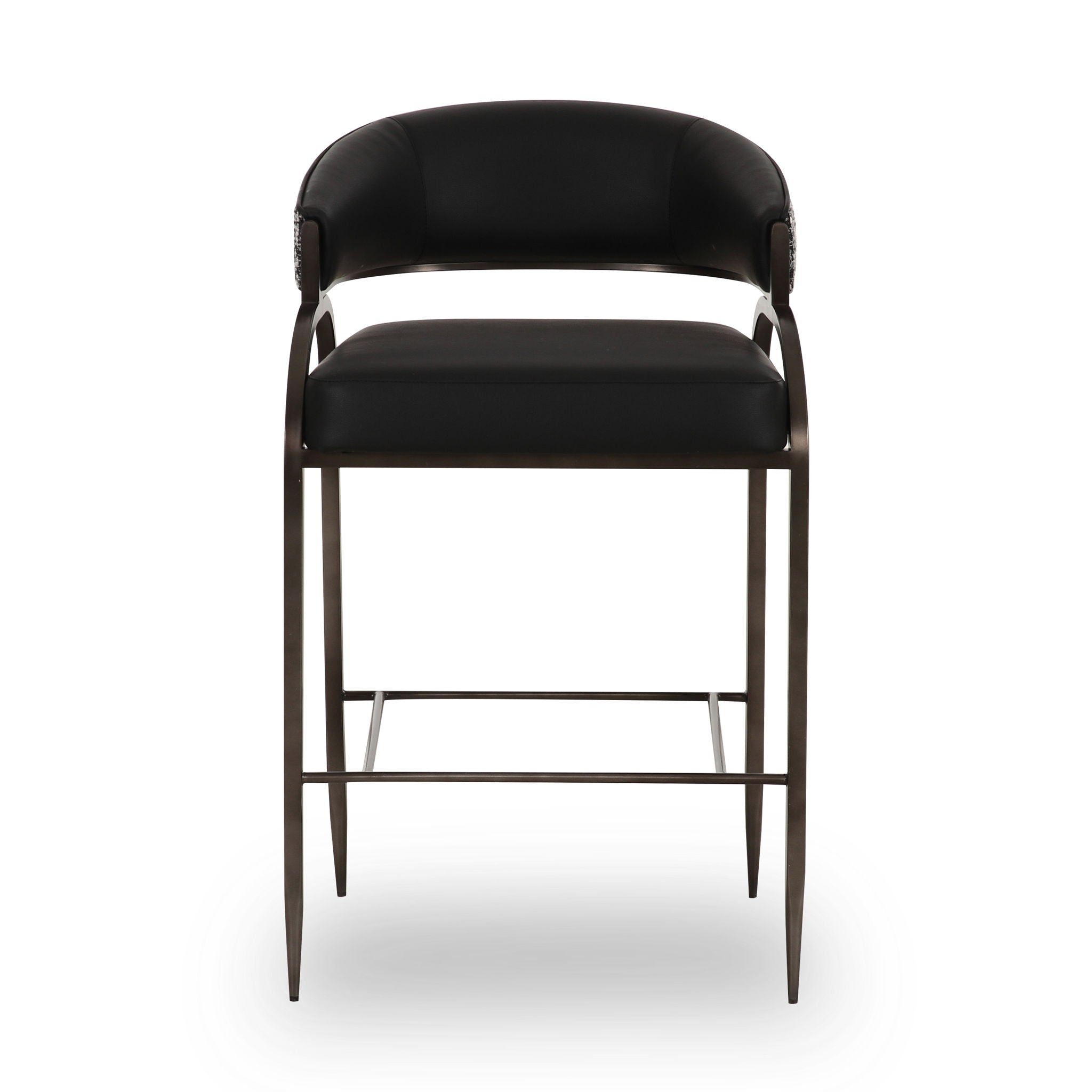 Tatum - Vegan Leather 2-Tone Counter Stool - Urban Living Furniture (Los Angeles, CA)