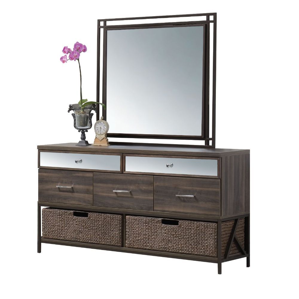 Adrianna - Mirror - Walnut - Urban Living Furniture (Los Angeles, CA)