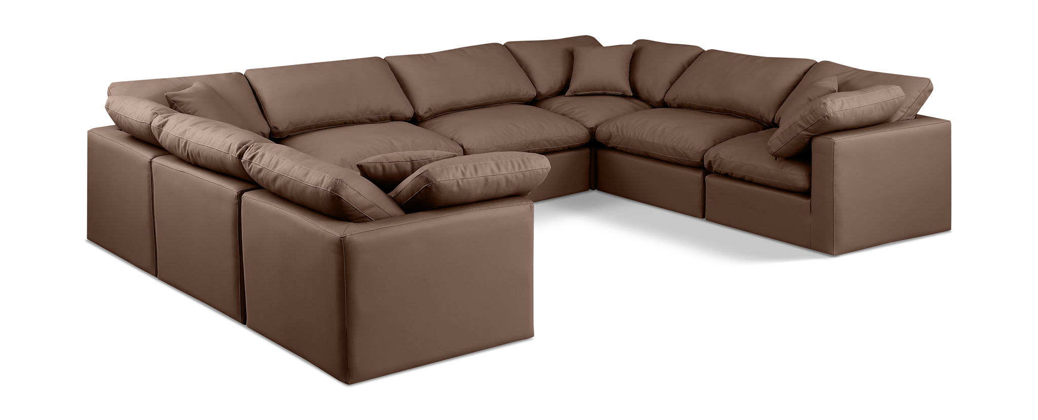 Indulge - Faux Leather 8 Piece Modular Sectional - Urban Living Furniture (Los Angeles, CA)
