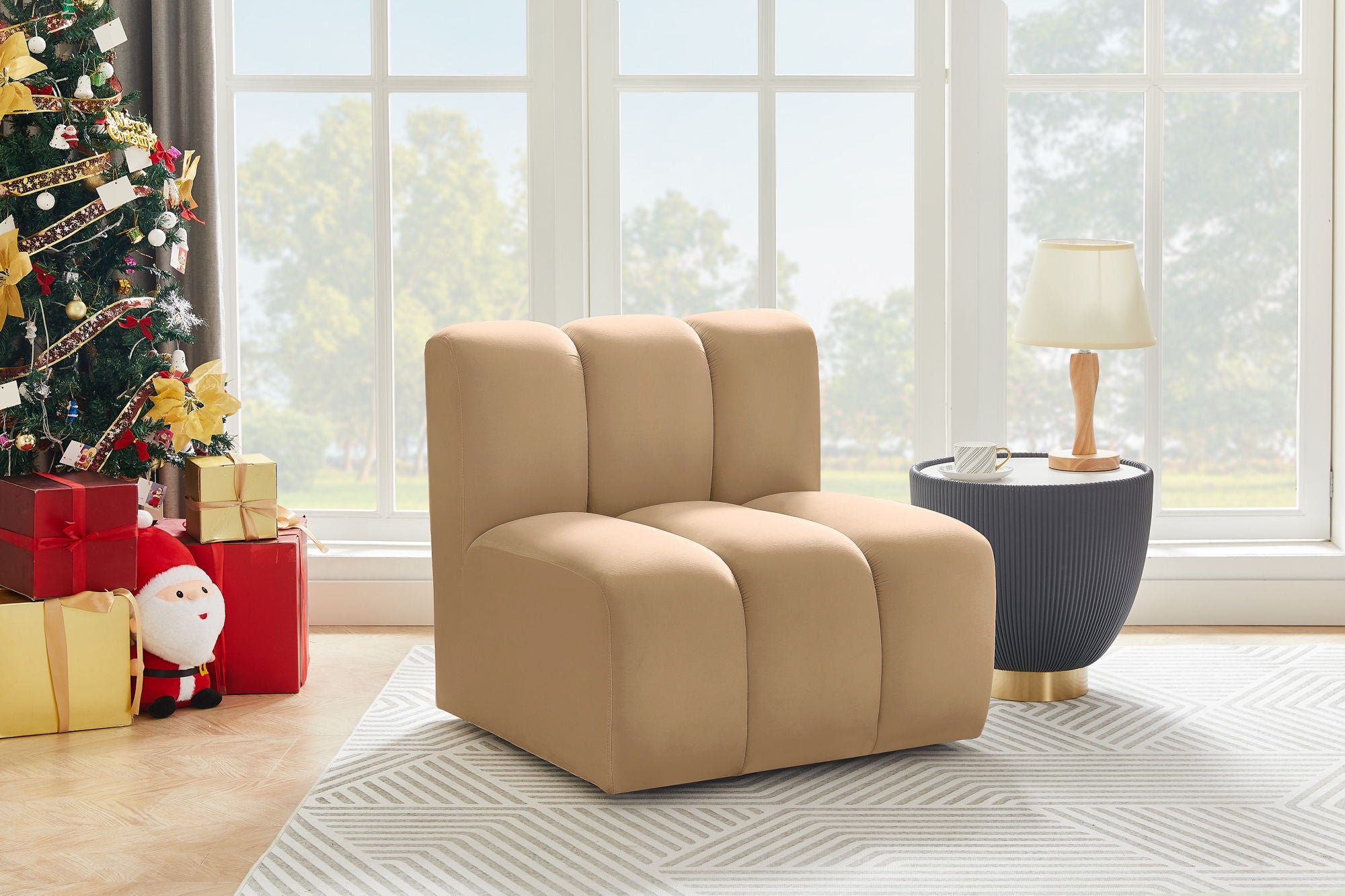Arc - Velvet Straight Chair - Urban Living Furniture (Los Angeles, CA)