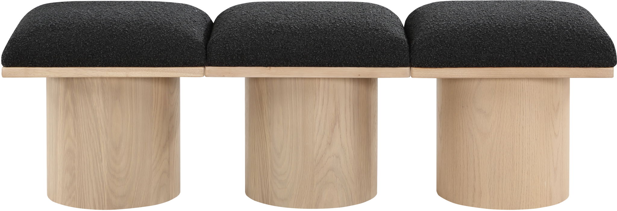 Pavilion - 3 Piece Modular Bench With Natural Base - Urban Living Furniture (Los Angeles, CA)