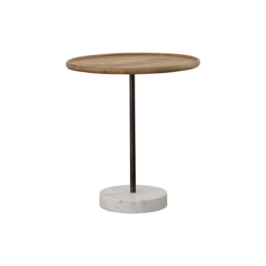 Ginevra - Round Marble Base Accent Table - Urban Living Furniture (Los Angeles, CA)