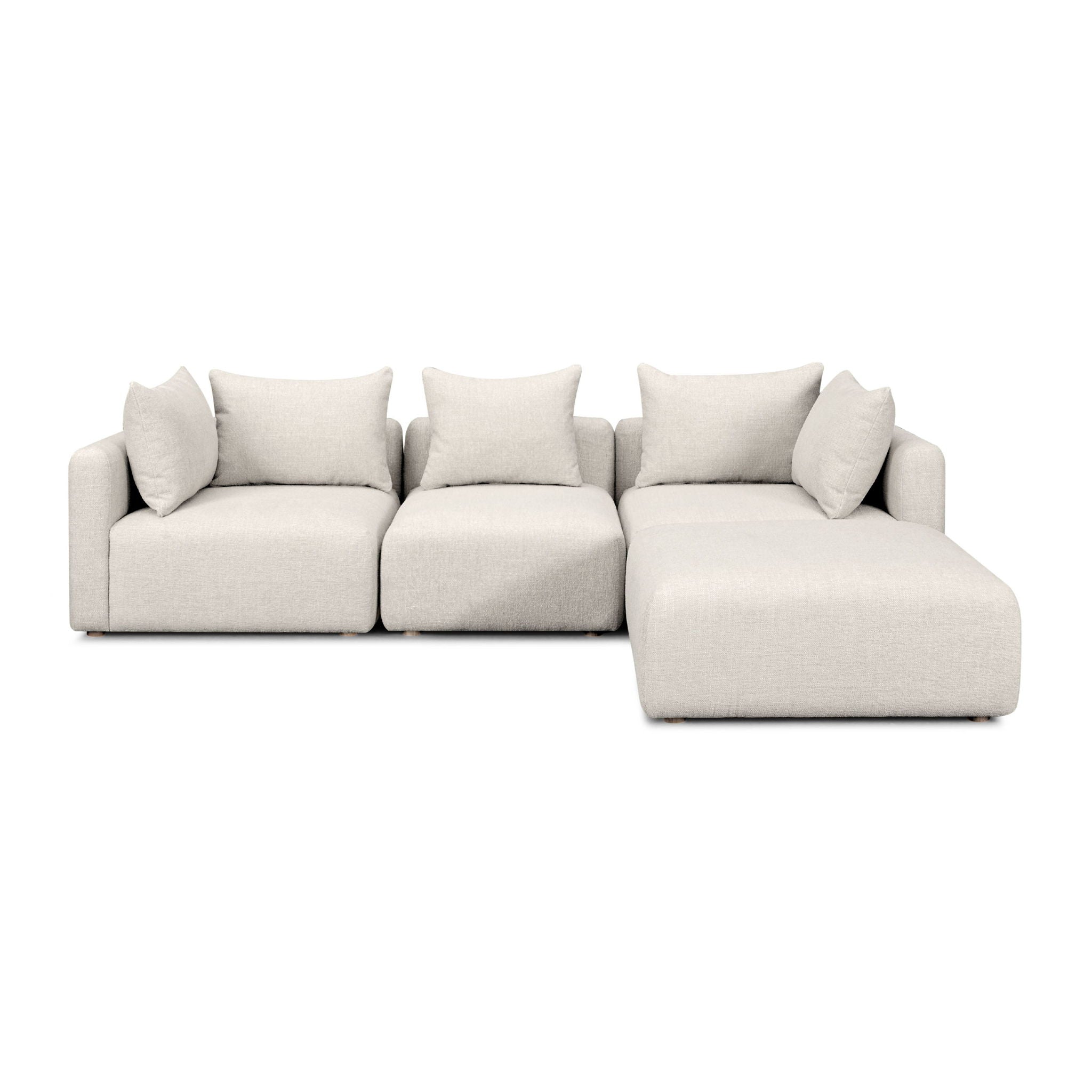 Hangover - 4-Piece Modular Sectional - Cream