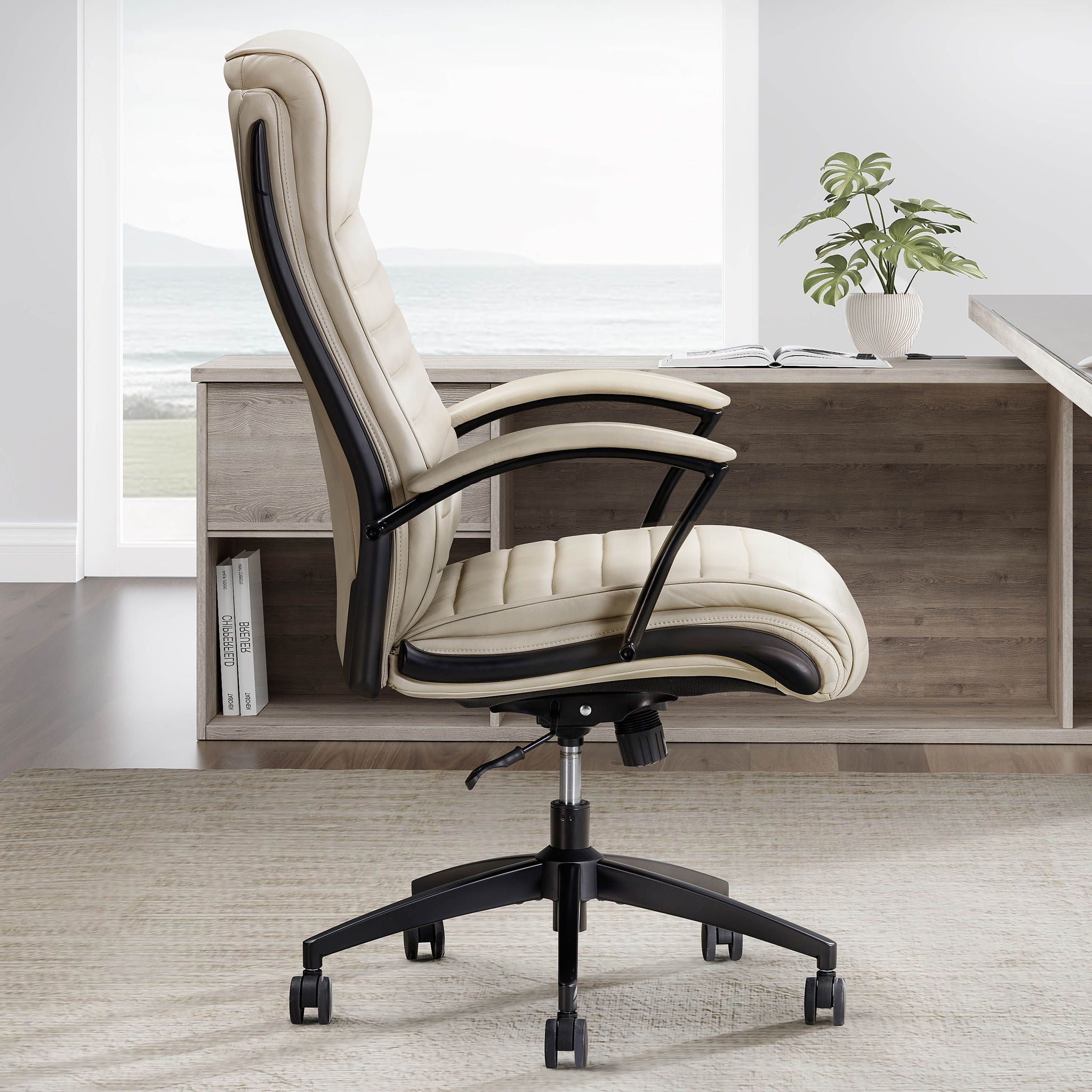 Dc#370 - Leather Desk Chair - Urban Living Furniture (Los Angeles, CA)