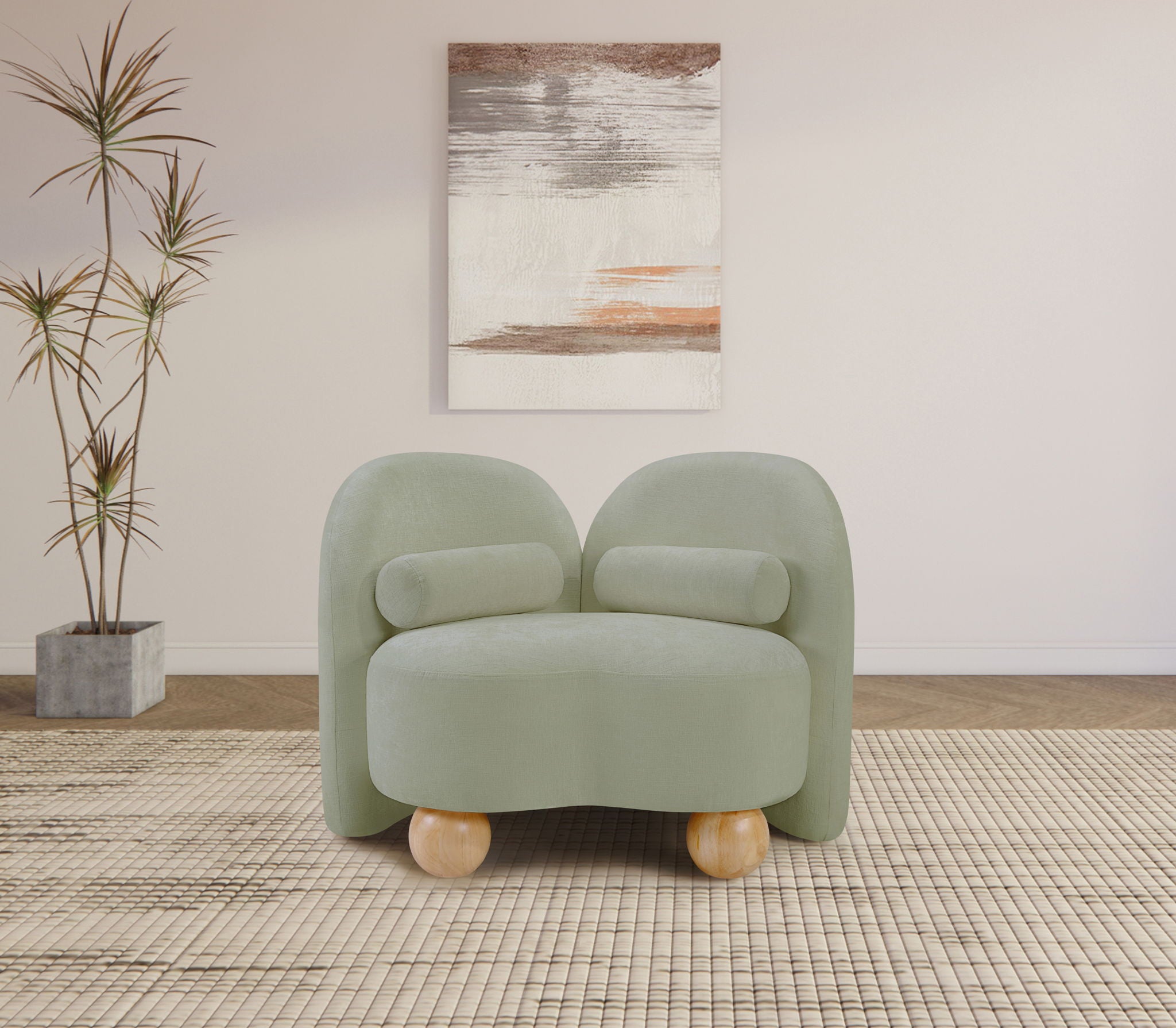 Daphne - Chenille Chair - Urban Living Furniture (Los Angeles, CA)