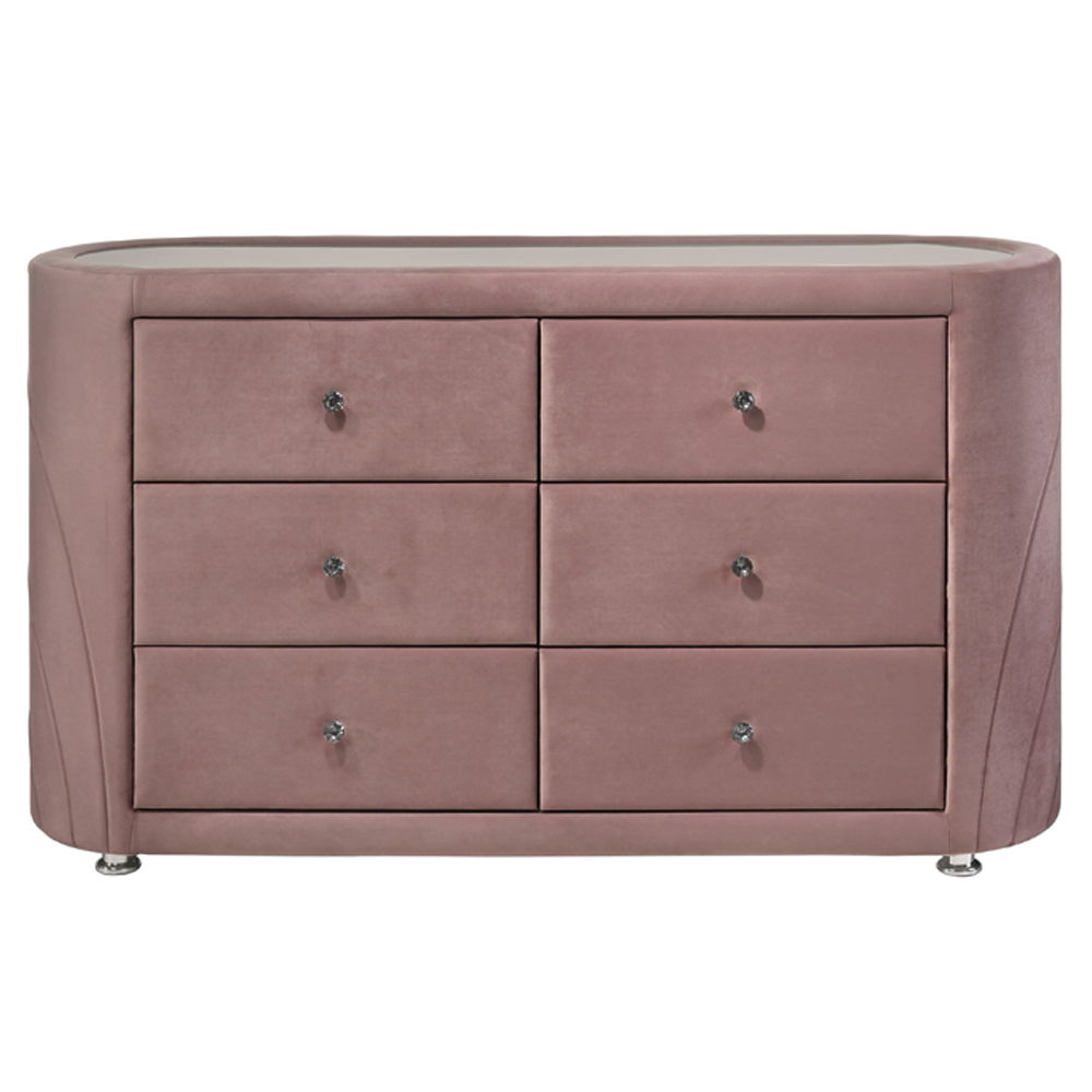 Salonia - Dresser - Pink Velvet - Urban Living Furniture (Los Angeles, CA)
