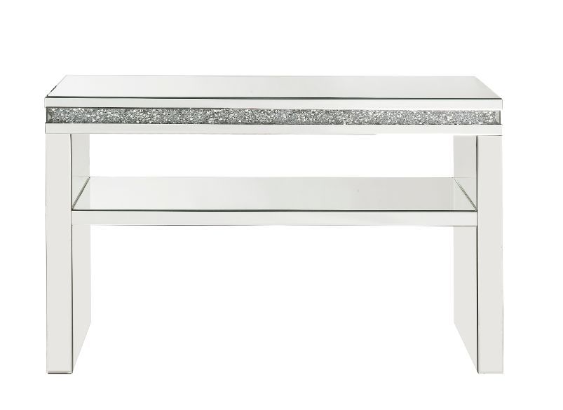 Noralie - 32" Sofa Table - Mirrored & Faux Diamonds - Urban Living Furniture (Los Angeles, CA)