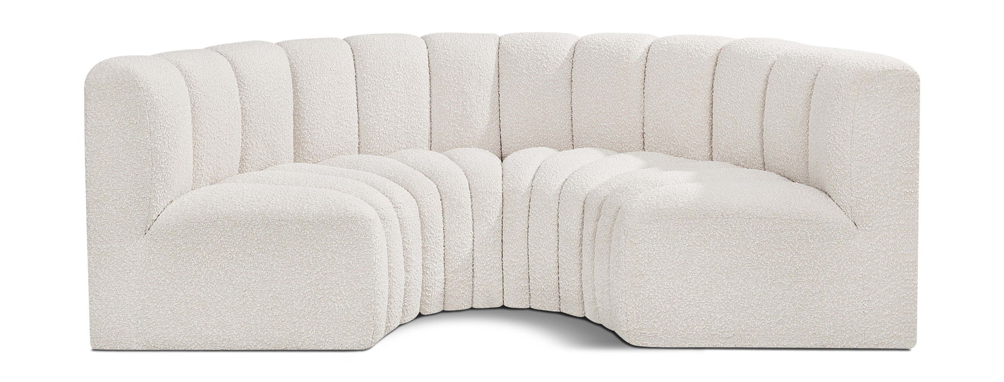 Arc - Boucle Fabric 4 Piece U-Shaped Modular Sofa - Urban Living Furniture (Los Angeles, CA)