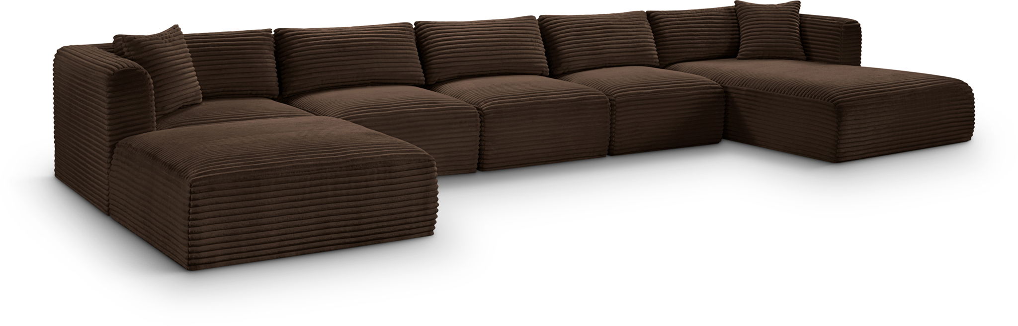 Shaggy - 6 Piece Modular Sectional With Chaise And Ottoman - Urban Living Furniture (Los Angeles, CA)