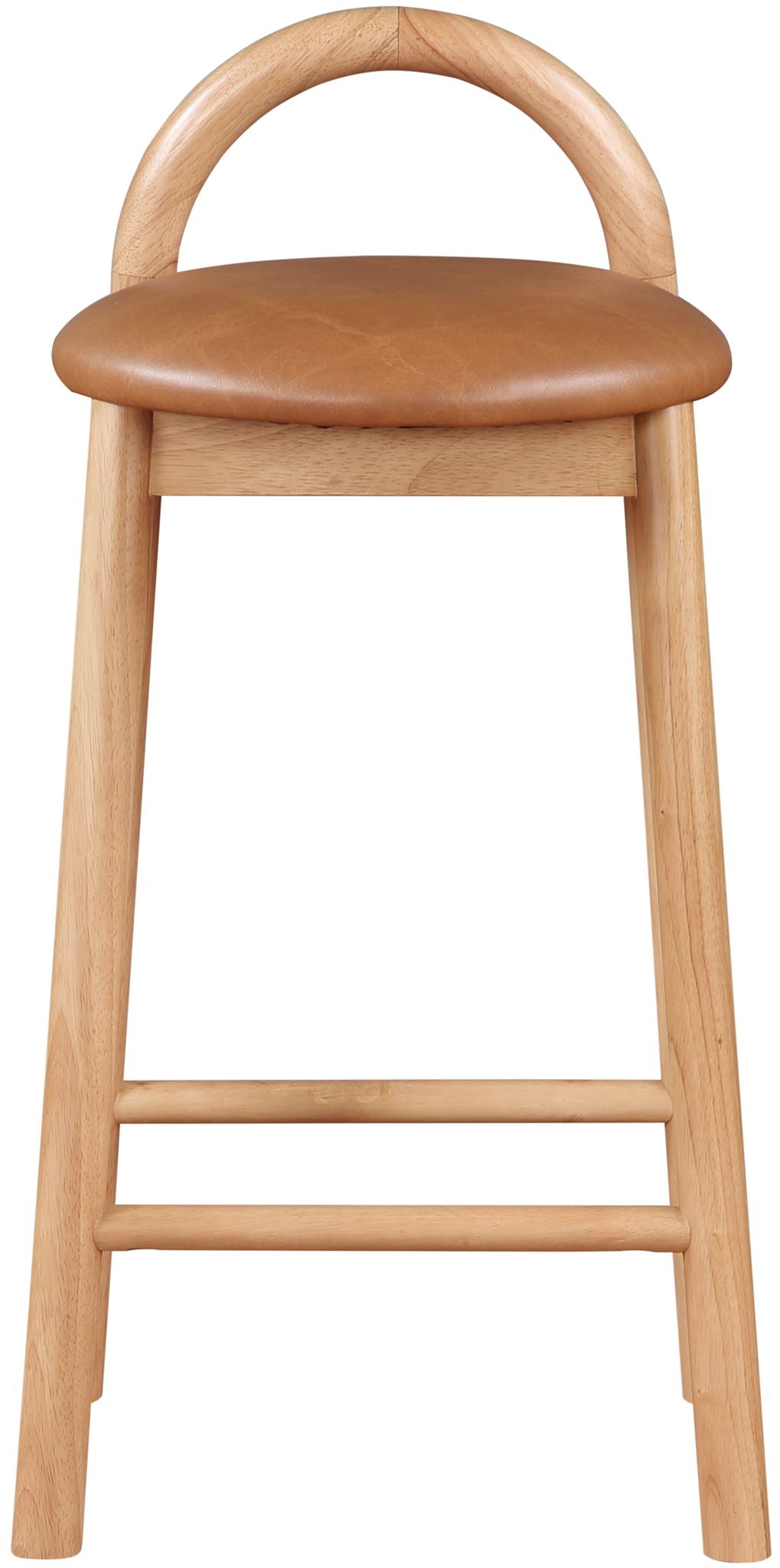 Calvin - Faux Leather Stool - Light Brown Legs - Urban Living Furniture (Los Angeles, CA)